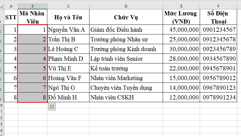 Giữ số 0 đứng đầu bước 1 Giữ số 0 đứng đầu bước 1