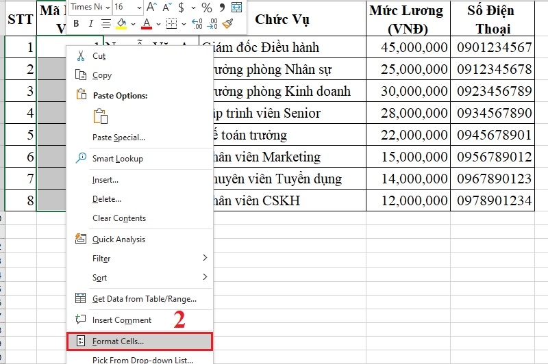 Giữ số 0 đứng đầu bước 2 Giữ số 0 đứng đầu bước 2