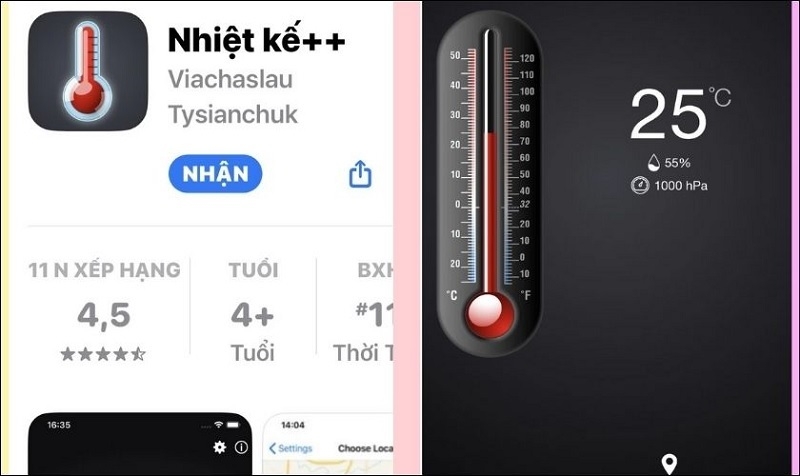 Phần mềm Nhiệt kế++ 