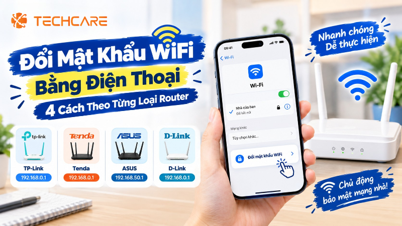 Đổi Mật Khẩu WiFi Bằng Điện Thoại