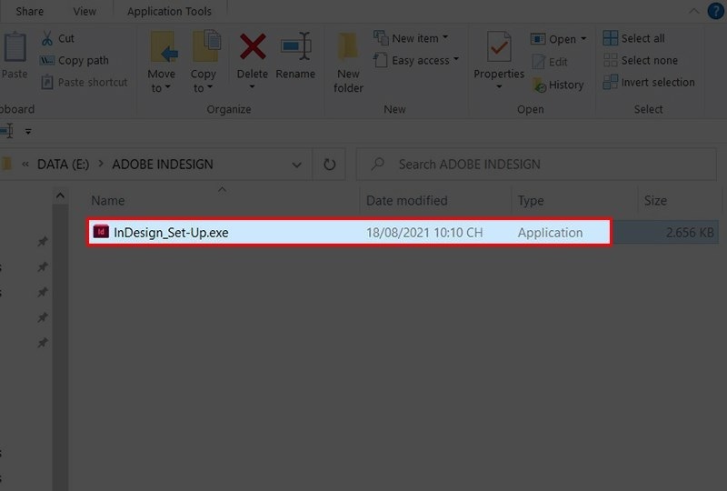 Click đúp chuột vào file vừa tải về