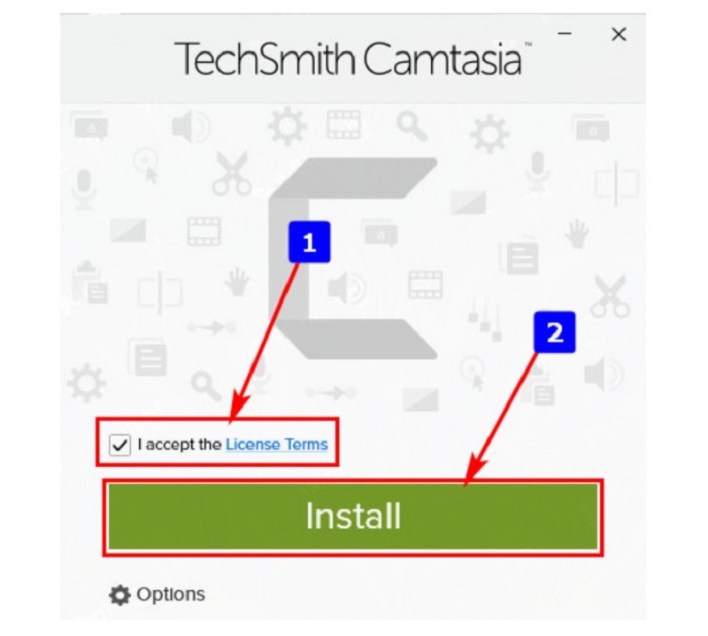 Tick vào ô “I accept the License Terms”