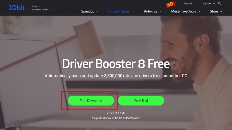 Trang tải chính thức Driver Booster của IObit Trang tải chính thức Driver Booster của IObit
