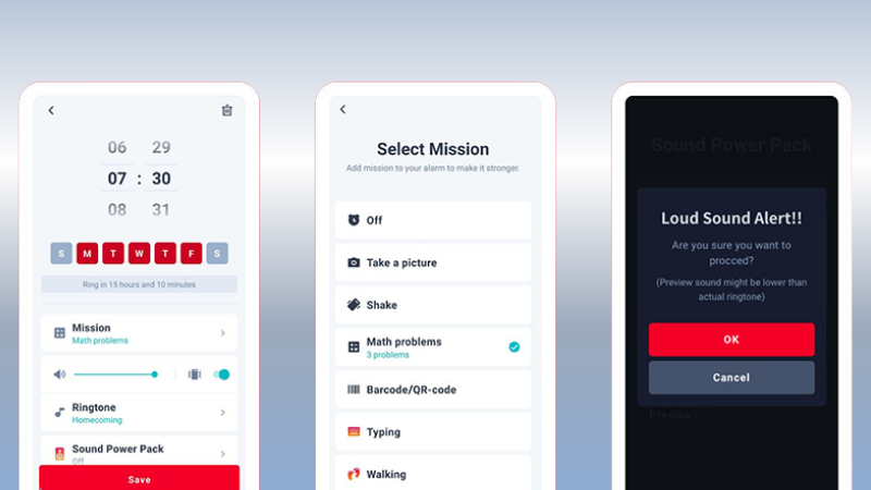 Dùng App Báo Thức Bên Thứ Ba