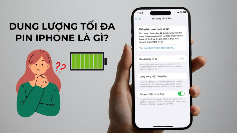 Dung Lượng Pin Tối Đa 