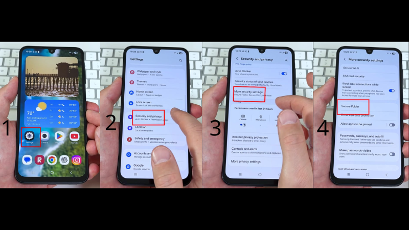 Dùng Secure Folder để Ẩn Ứng Dụng Trên Samsung