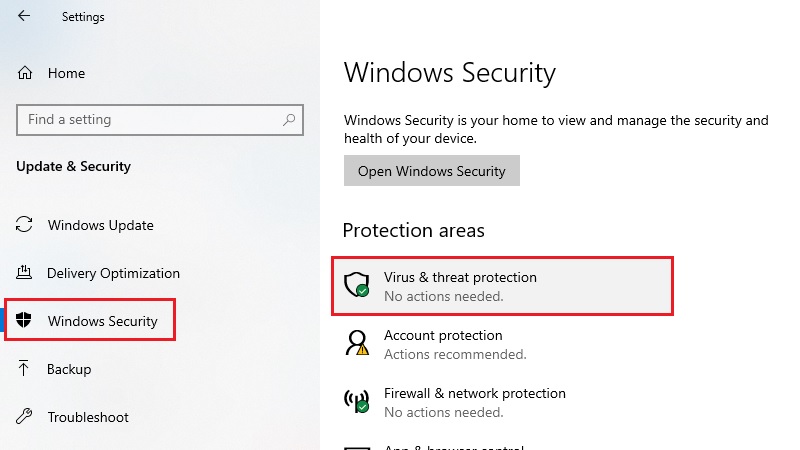 Tạm thời tắt phần mềm diệt virus và tường lửa để kiểm tra bước 3 Tạm thời tắt phần mềm diệt virus và tường lửa để kiểm tra bước 3