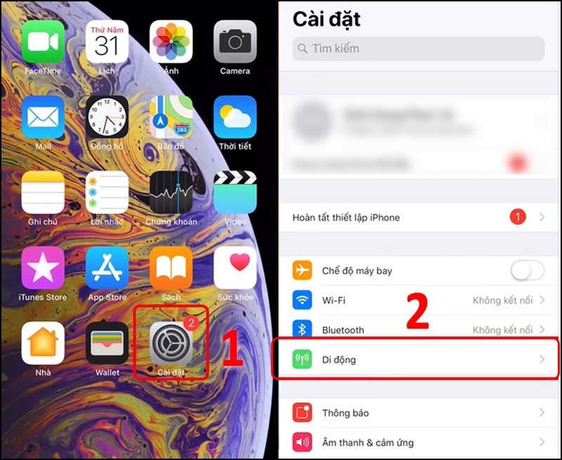Cách cài eSIM trên iPhone
