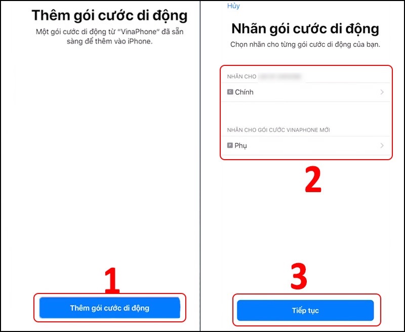 Nhấn nút Tiếp tục