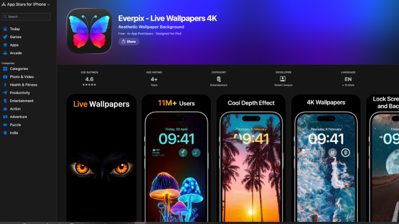 Everpix ứng dụng cài hình nền iPhone đẹp