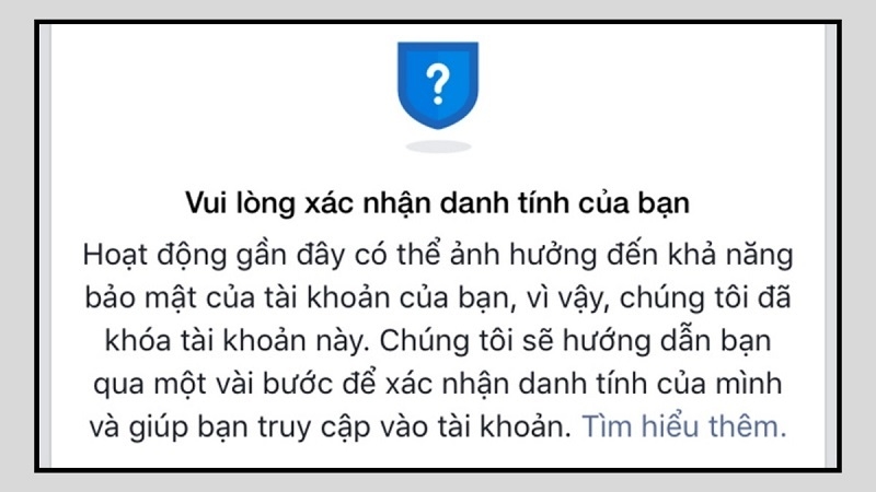 Xác minh danh tính Facebook