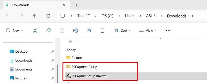 Click đúp chuột vào file FSCaptureSetup104.exe