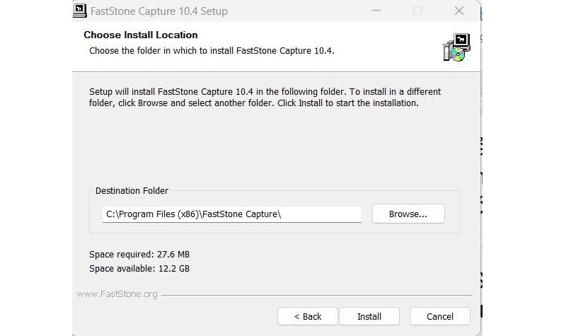 Chọn nút Browse...