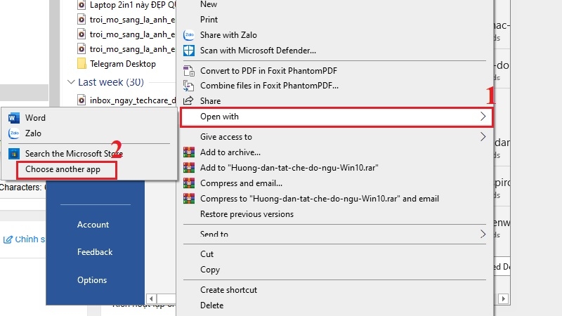 Mở file lỗi bằng Notepad để cứu lại nội dung bước 1