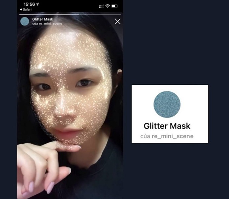 Filter Glitter Mask