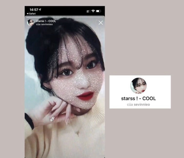 Filter Starss cool của sevinieo