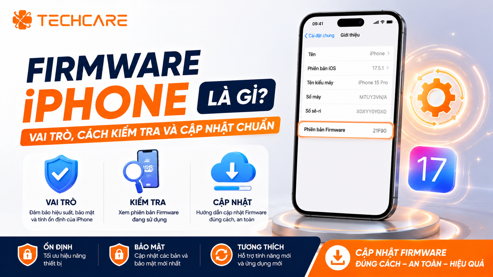 Firmware iPhone Là Gì? Vai Trò, Cách Kiểm Tra Và Cập Nhật Chuẩn
