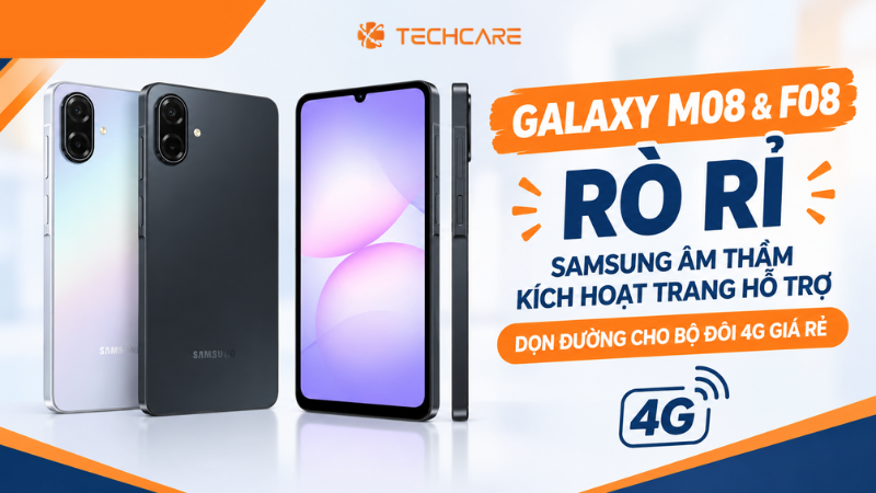 Galaxy M08 Và F08 Rò Rỉ: Samsung Âm Thầm Kích Hoạt Trang Hỗ Trợ, Dọn Đường Cho Bộ Đôi 4G Giá Rẻ