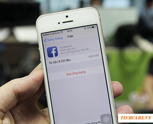 Giải phóng bộ nhớ iphone