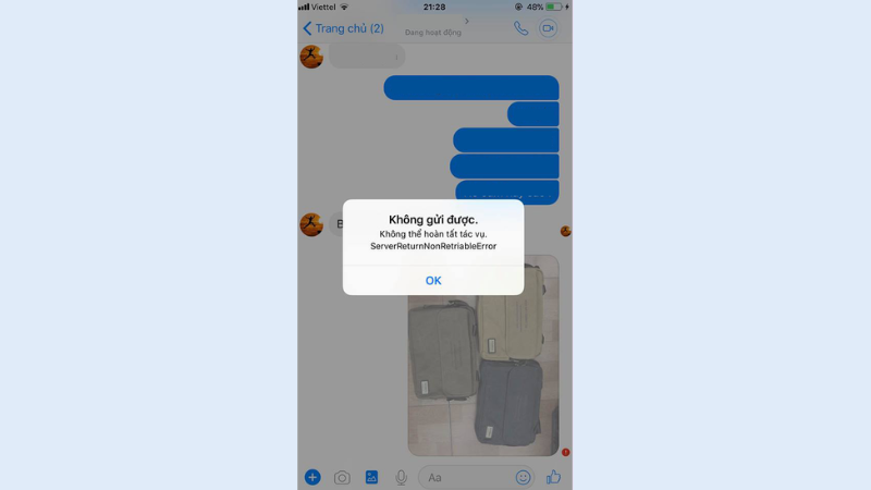 Giới Hạn Gửi Ảnh trên Messenger Và Vấn Đề Phía Người Nhận