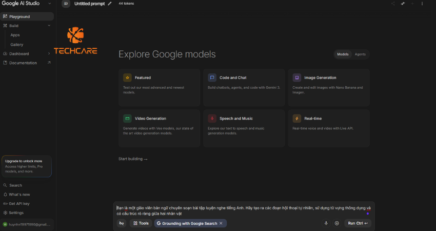 google-ai-studio-soan-noi-dung