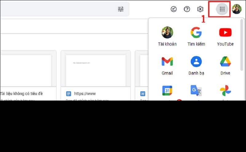 Chọn vào Tài liệu