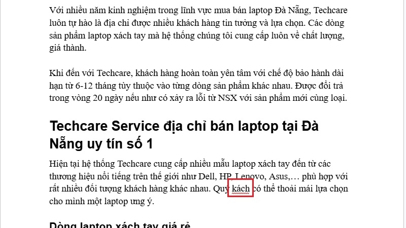 Từ bị gạch chân đỏ trong Google Docs, hộp gợi ý sửa lỗi hiện ra khi nhấp chuột phải Từ bị gạch chân đỏ trong Google Docs, hộp gợi ý sửa lỗi hiện ra khi nhấp chuột phải