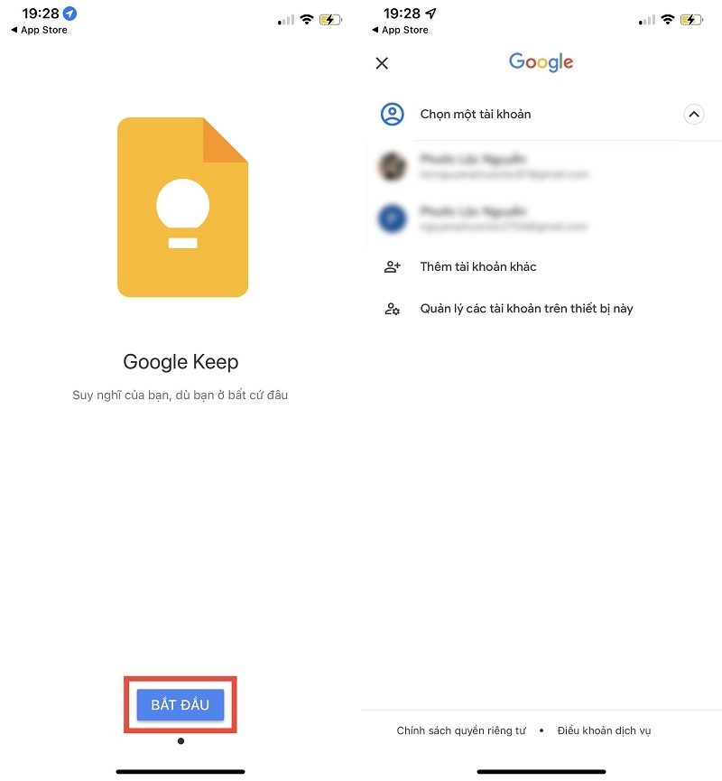 Các bước tải Google Keep từ CH Play / App Store Các bước tải Google Keep từ CH Play / App Store