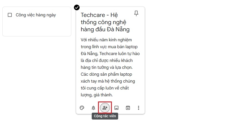 Chia sẻ ghi chú với người khác bước 1 Chia sẻ ghi chú với người khác bước 1
