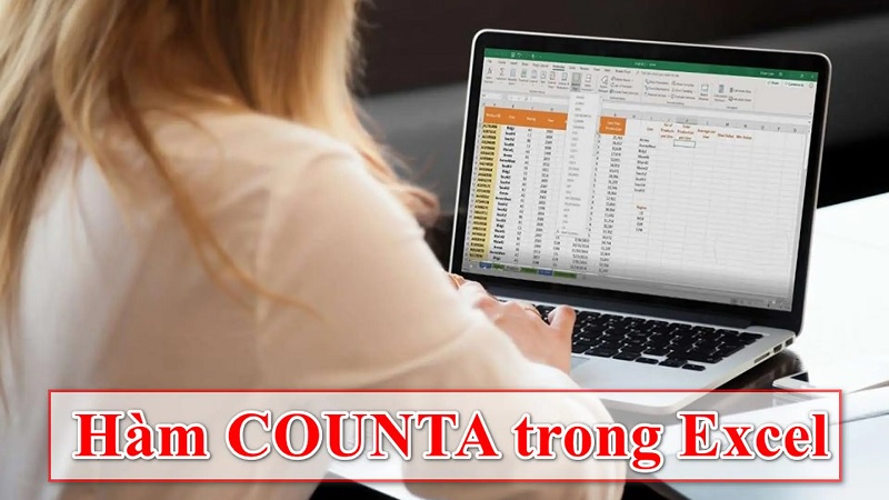 Giao diện Excel với bảng dữ liệu mẫu gồm nhiều loại giá trị khác nhau
