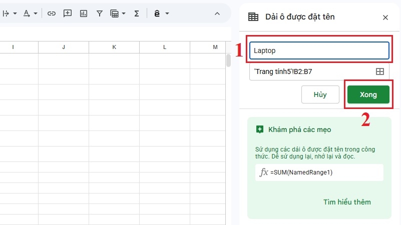 Đặt tên là Laptop, nhấn vào Xong Đặt tên là Laptop, nhấn vào Xong