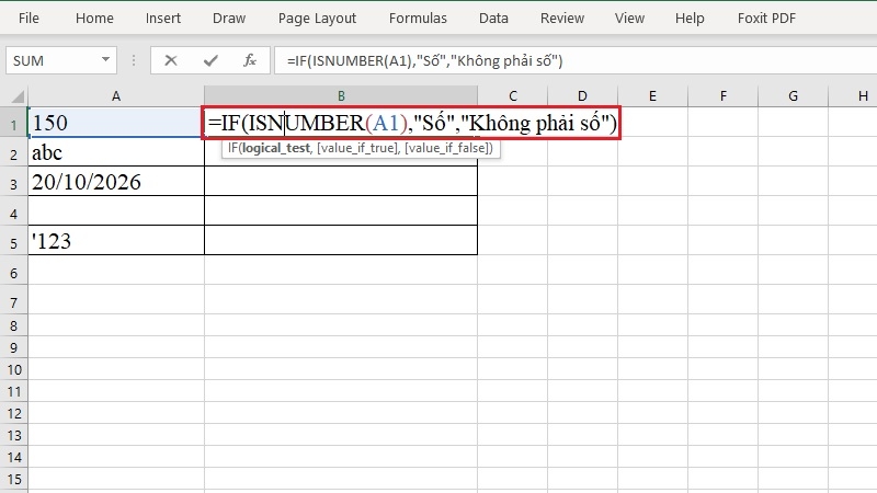 Với hàm IF: gắn nhãn cho dữ liệu bước 1