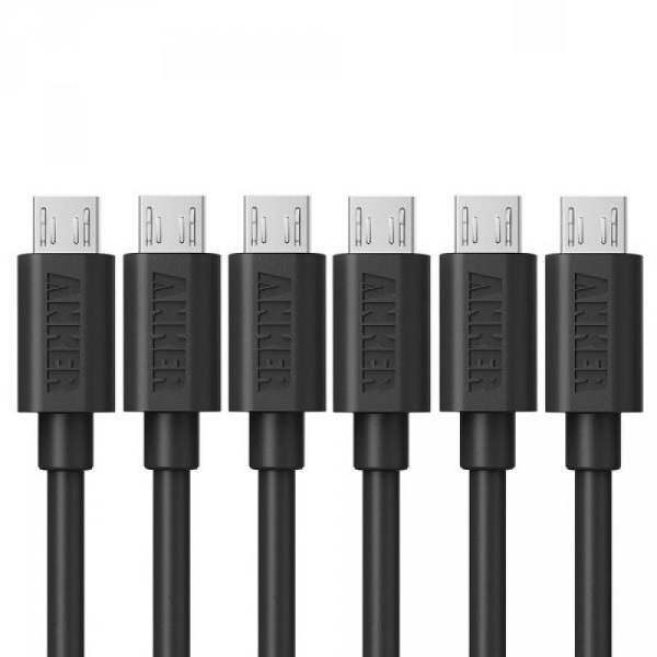 Hộp 6 Cáp Micro USB Anker - Dài 0.3m