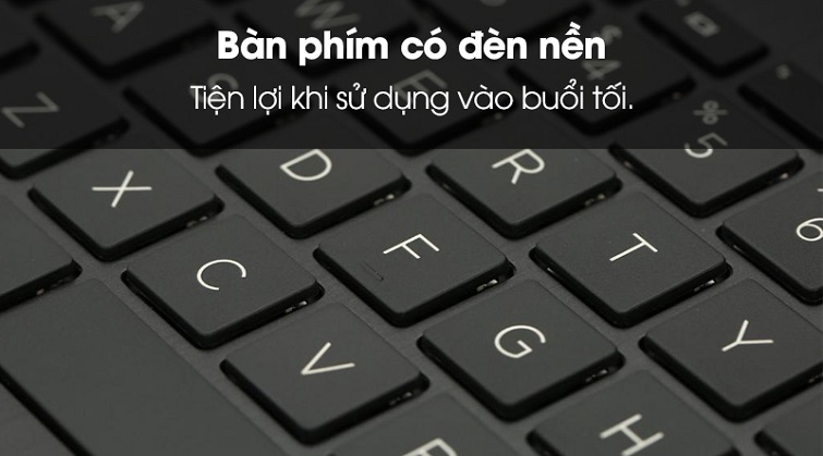 Hỗ trợ đèn nền bàn phím, tiện lợi khi sử dụng vào ban đêm