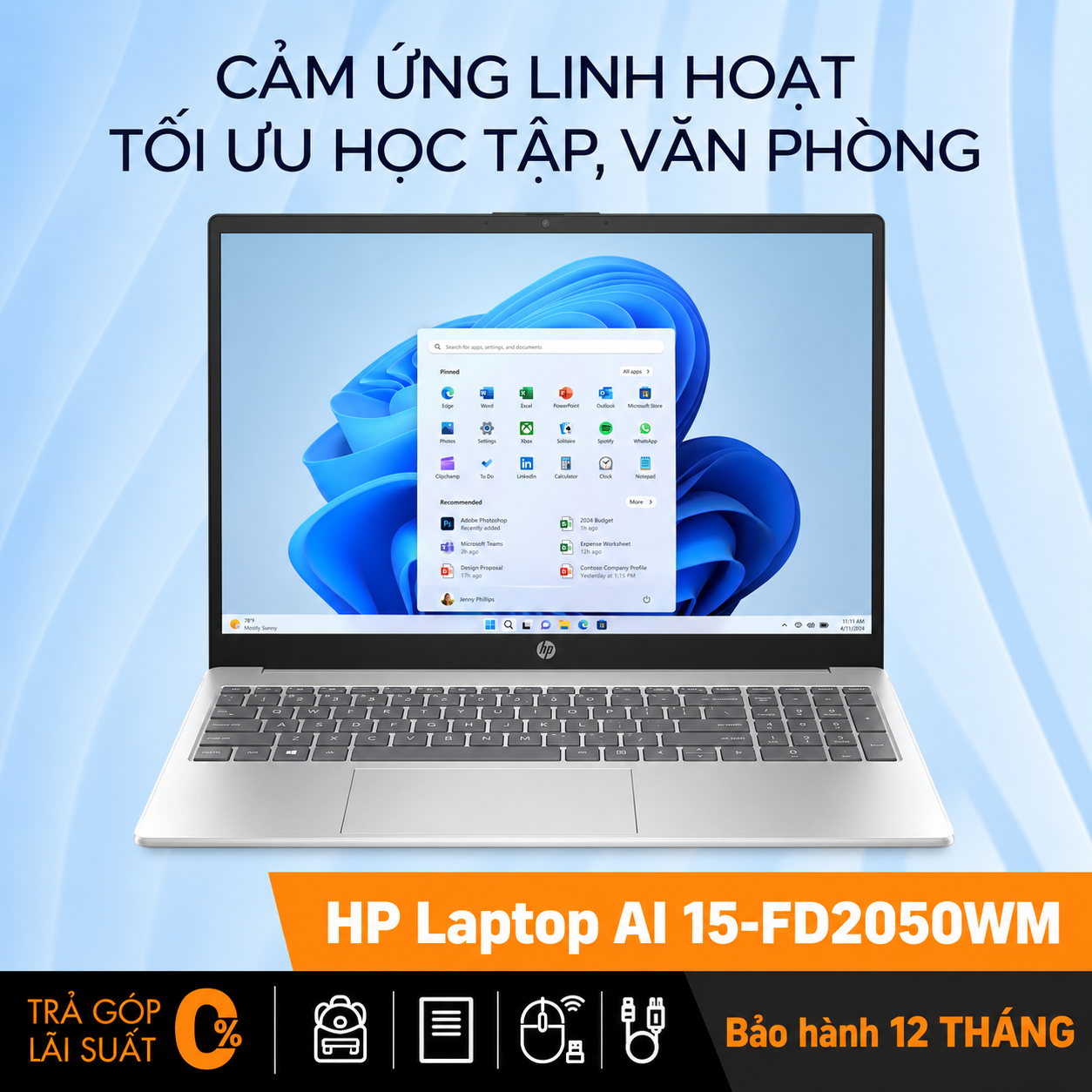HP Laptop AI 15-fd2050wm