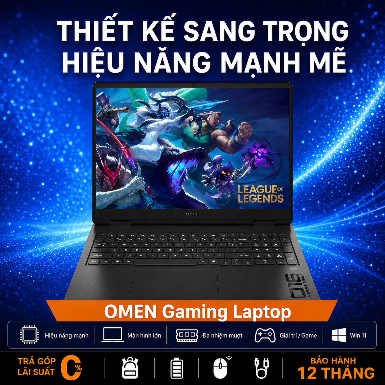 HP OMEN Slim 16 AN0027WM (2026) Core Ultra 5 225H 16GB RTX 5050 FHD+ 165Hz