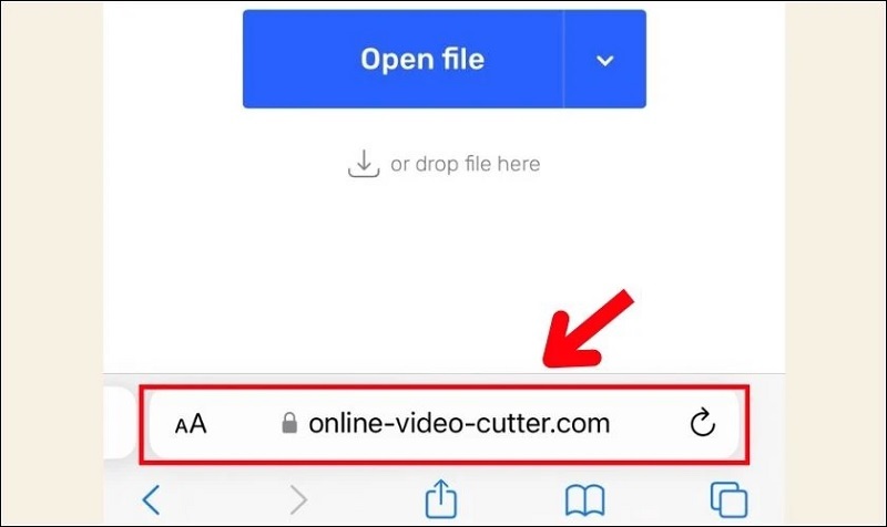 Truy cập vào Online Video Cutter