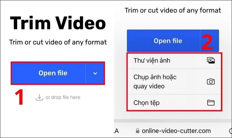 Chọn video bạn muốn cắt trên iPhone