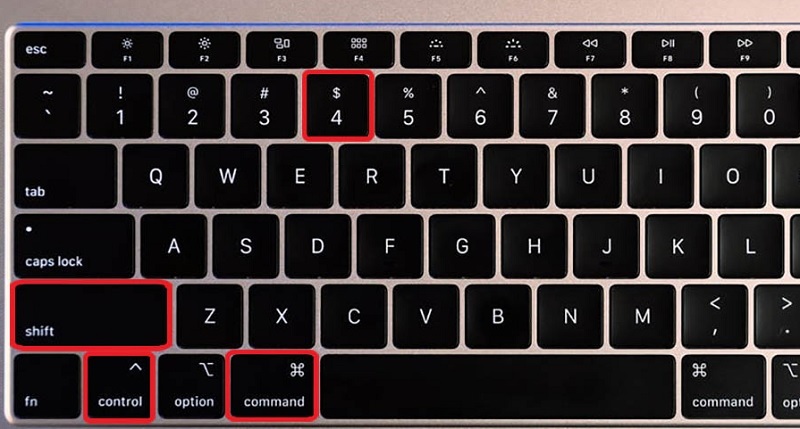 Chụp ảnh màn hình MacBook cho một vùng nhất định