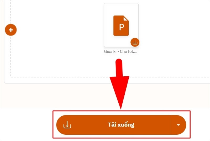 Chọn nút Tải xuống