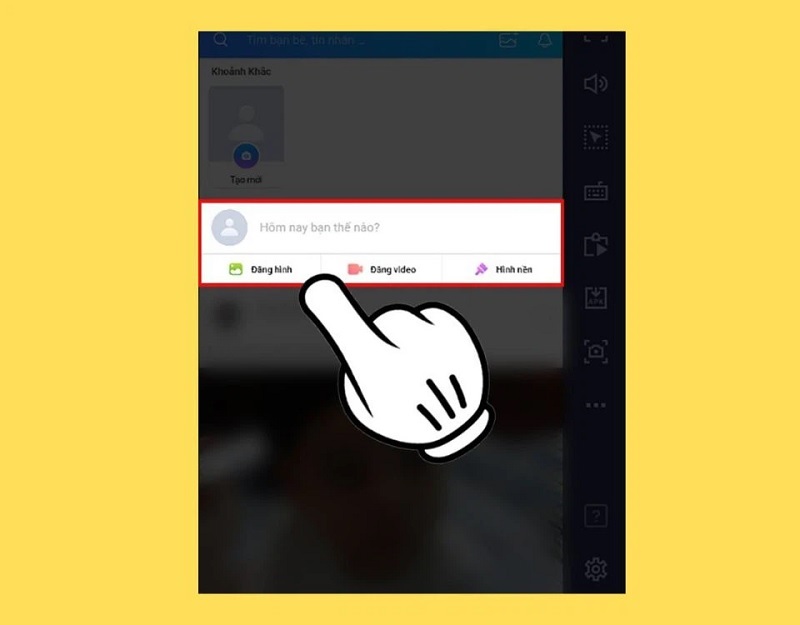 Chọn hình ảnh hoặc chọn video mà bạn muốn đăng lên Zalo