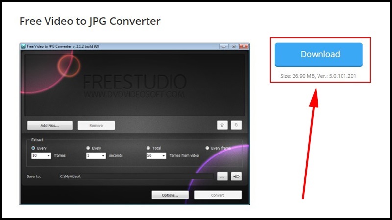 Tải phần mềm Free Video to JPG Converter