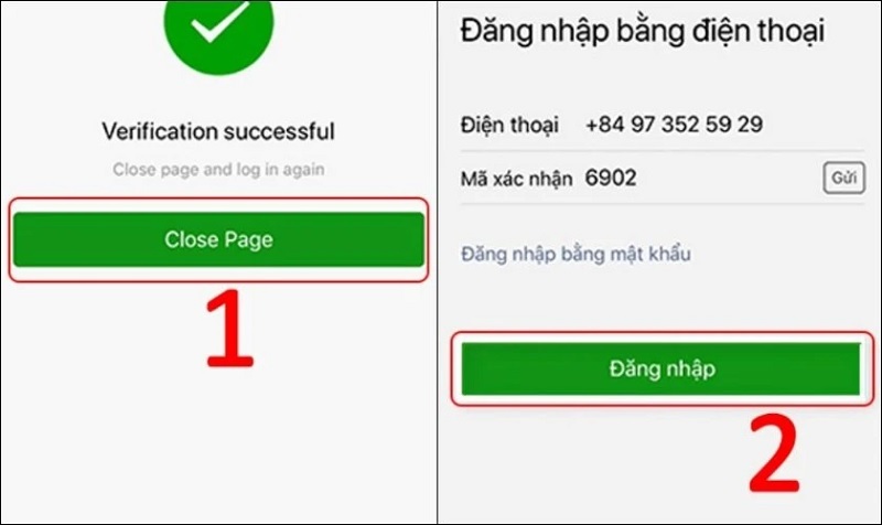 Chọn Close Page