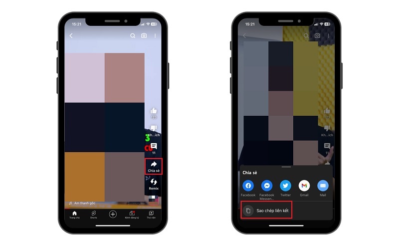 Chọn vào mục Sao chép
