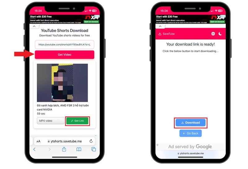 Nhấn nút Download