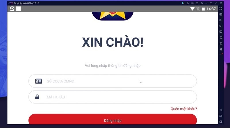 Đăng nhập tài khoản của bạn vào