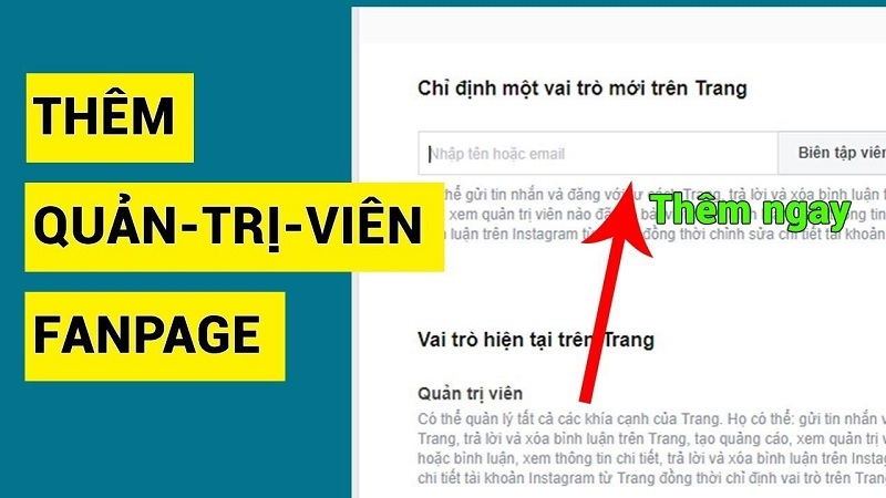 Hướng dẫn cách thêm quản trị viên cho Page Facebook đơn giản nhất