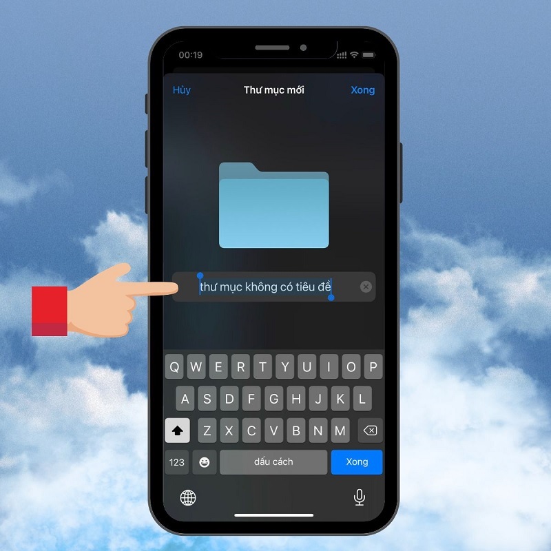 Cchọn vào mục Thư mục mới