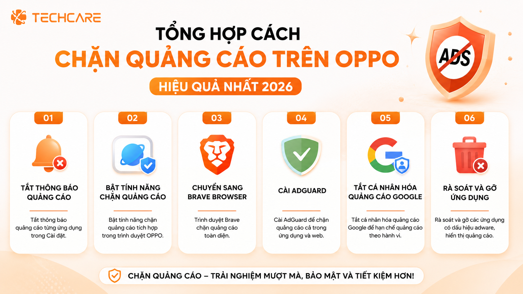 Hướng Dẫn Chặn Quảng Cáo Trên Điện Thoại OPPO Đơn Giản, Hiệu Quả Nhất 2026