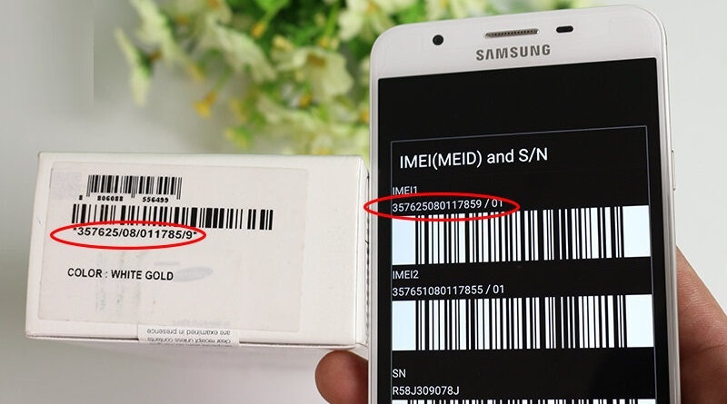 Đối chiếu 3 số IMEI Samsung